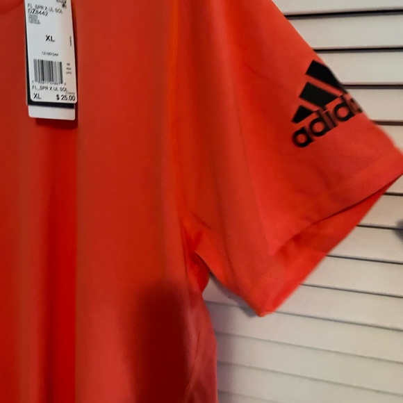 Adidas Free Lift Climalite Men’s Orange Shirt NWT XL - Picture 5 of 7